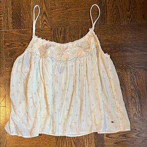 American Eagle Outfitters White Lace Camisole